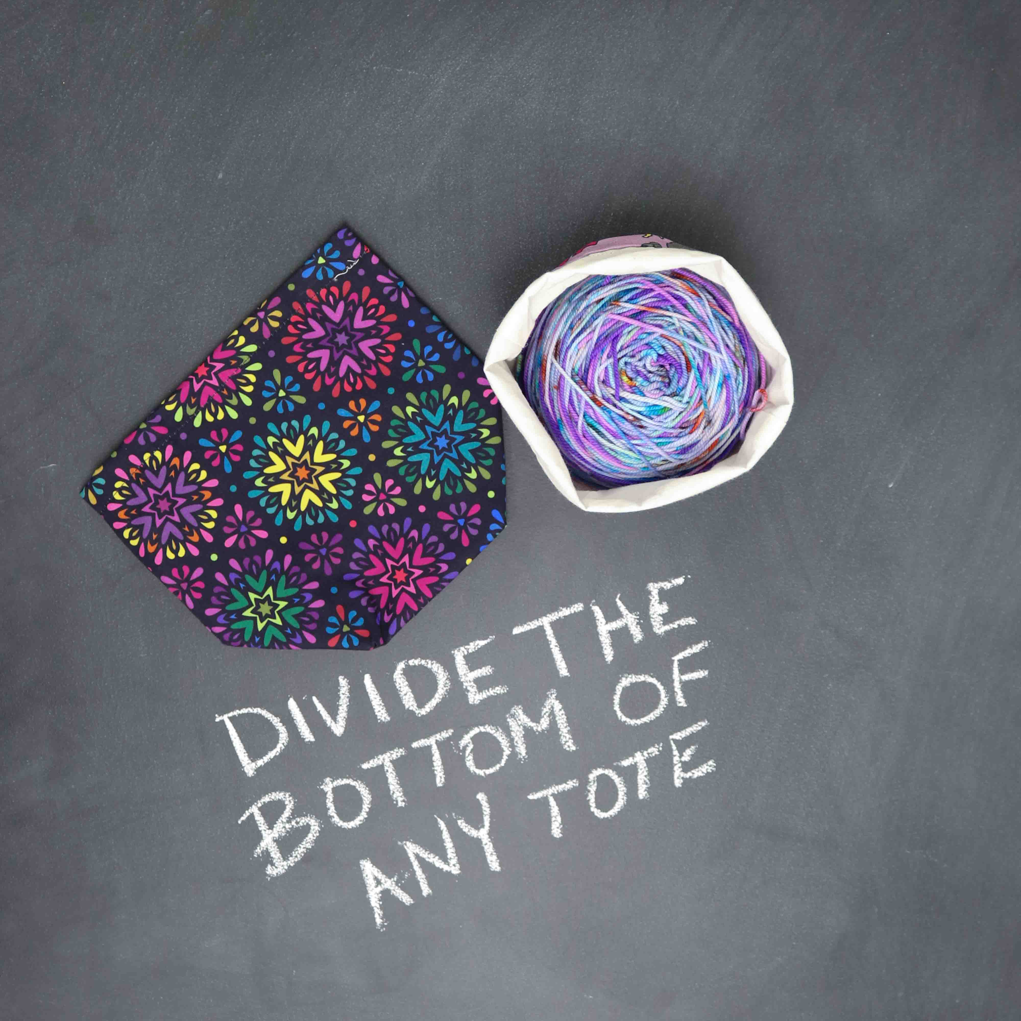 Project Pal Yarn Bowl Knitting & Crochet Yarn Organizer for Totes