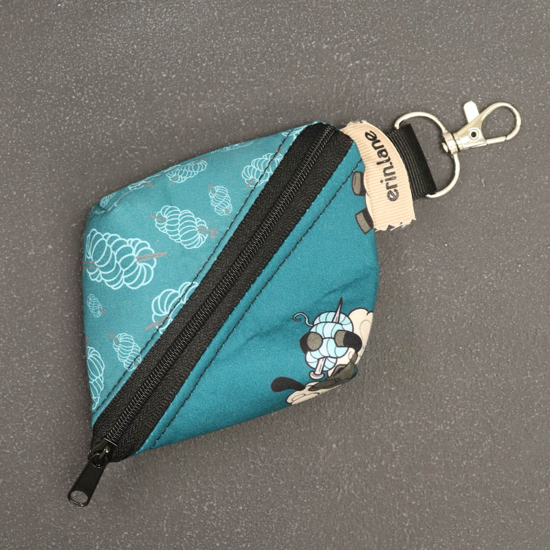Notions Gem Key Fob for Knitters and Crocheters in Bag Buddies Sheeple