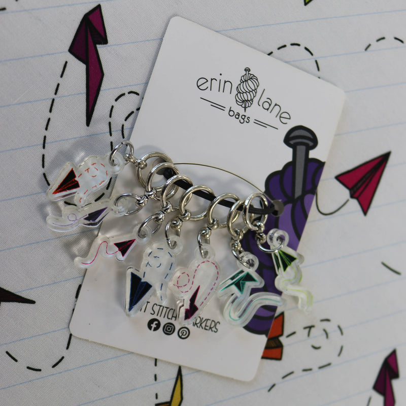 Knitting Stitch Marker Sets in Special Delivery