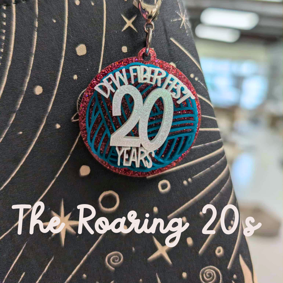 Limited edition commemorative charm for knitters and crocheters