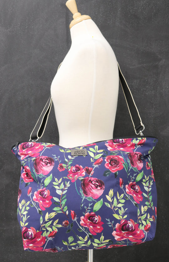 Out and About Crossbody Oversized Sling Bag in Garnet Terrace