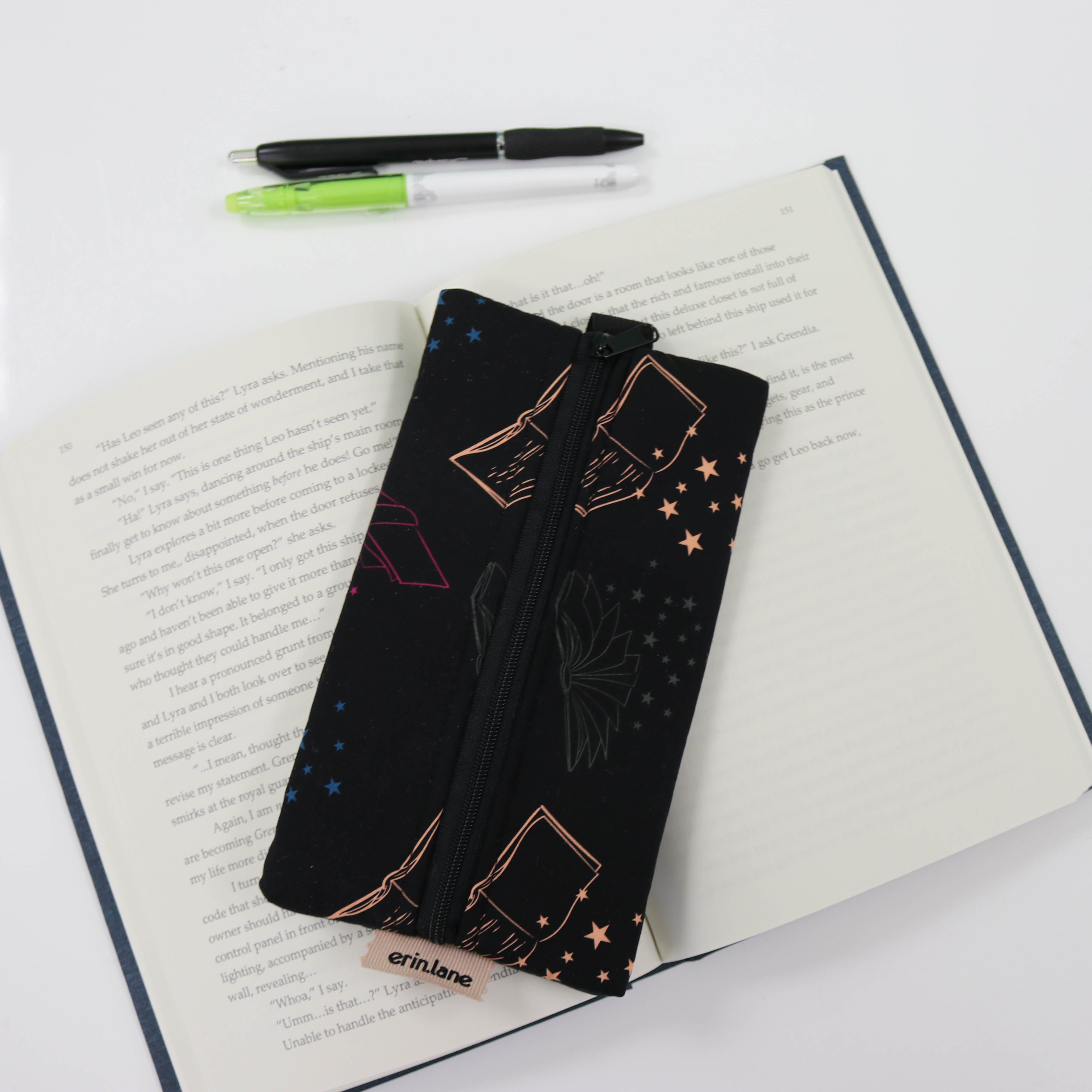 Annotation Pouch – Book Annotation & Pen Storage Case – Erin.Lane Bags