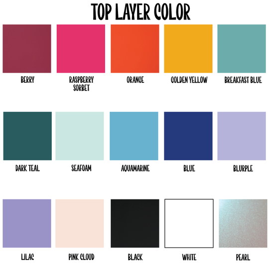 Stacked Acrylic Name Charm