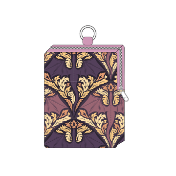 Bag Buddy Functional Bag Charm in Amethyst Flames