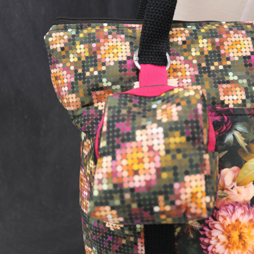 Bag Buddy Functional Bag Charm in Forget me Never Dots