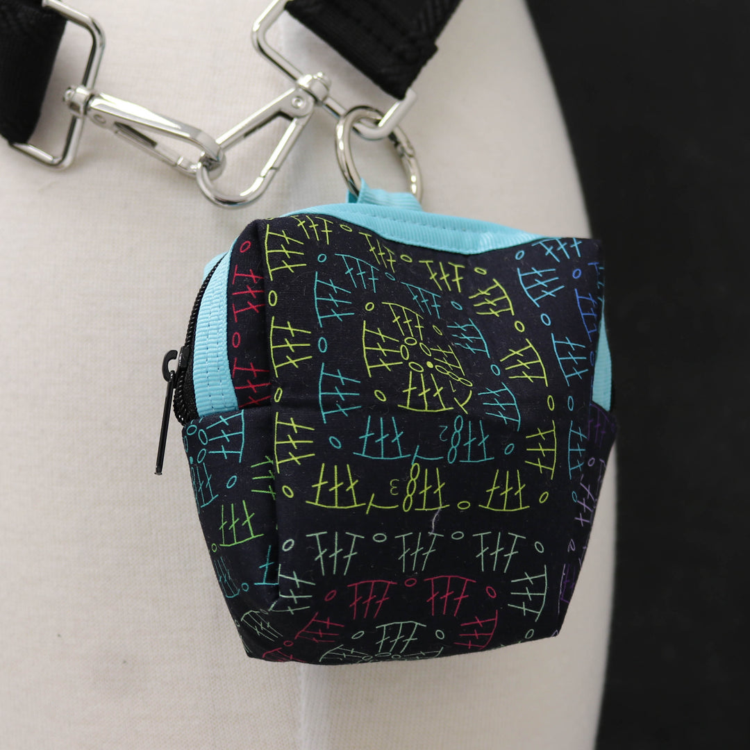 Bag Buddy Functional Bag Charm in Not Your Granny's Squares