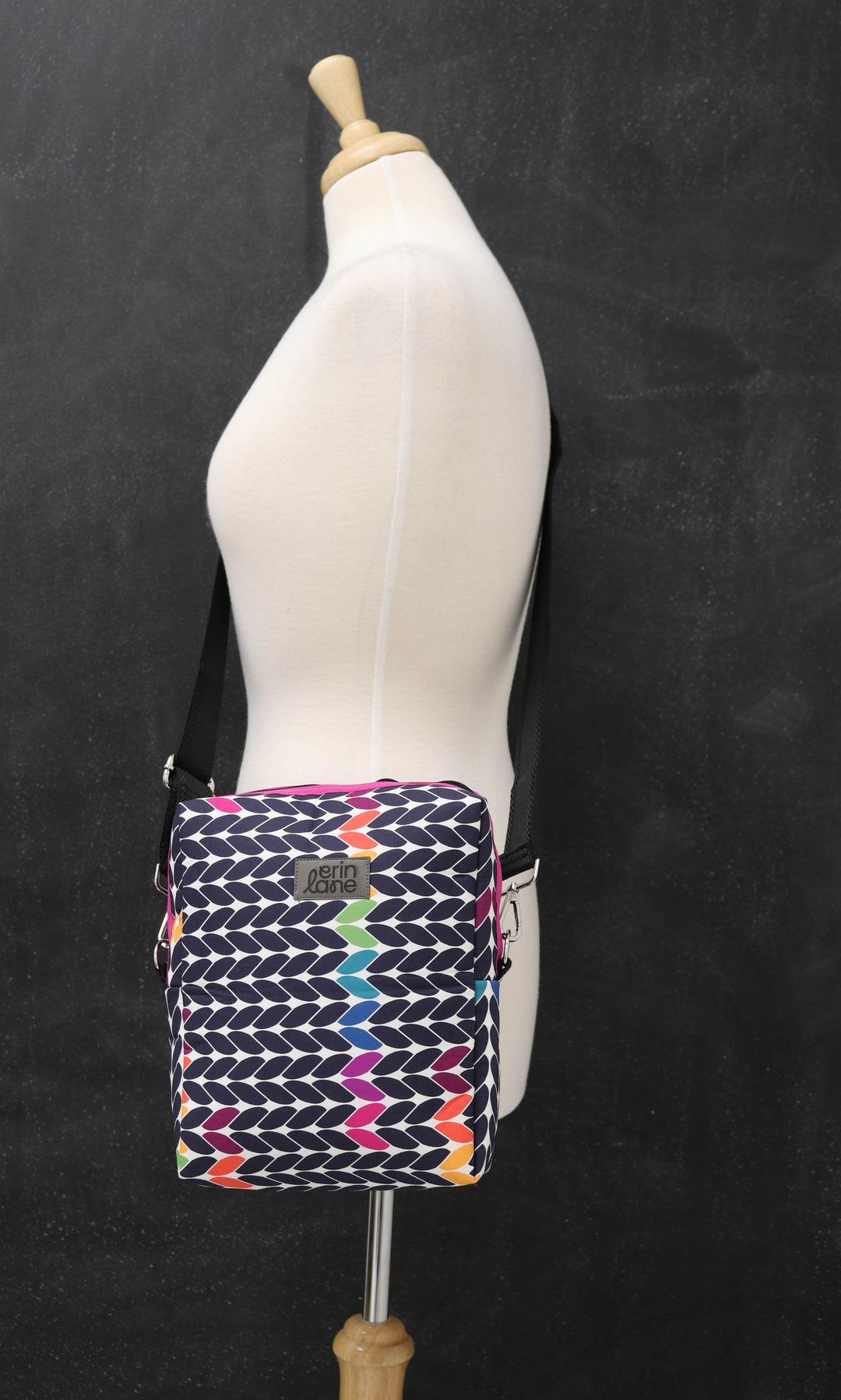 Book Keeper Crossbody Tote in In Stitches