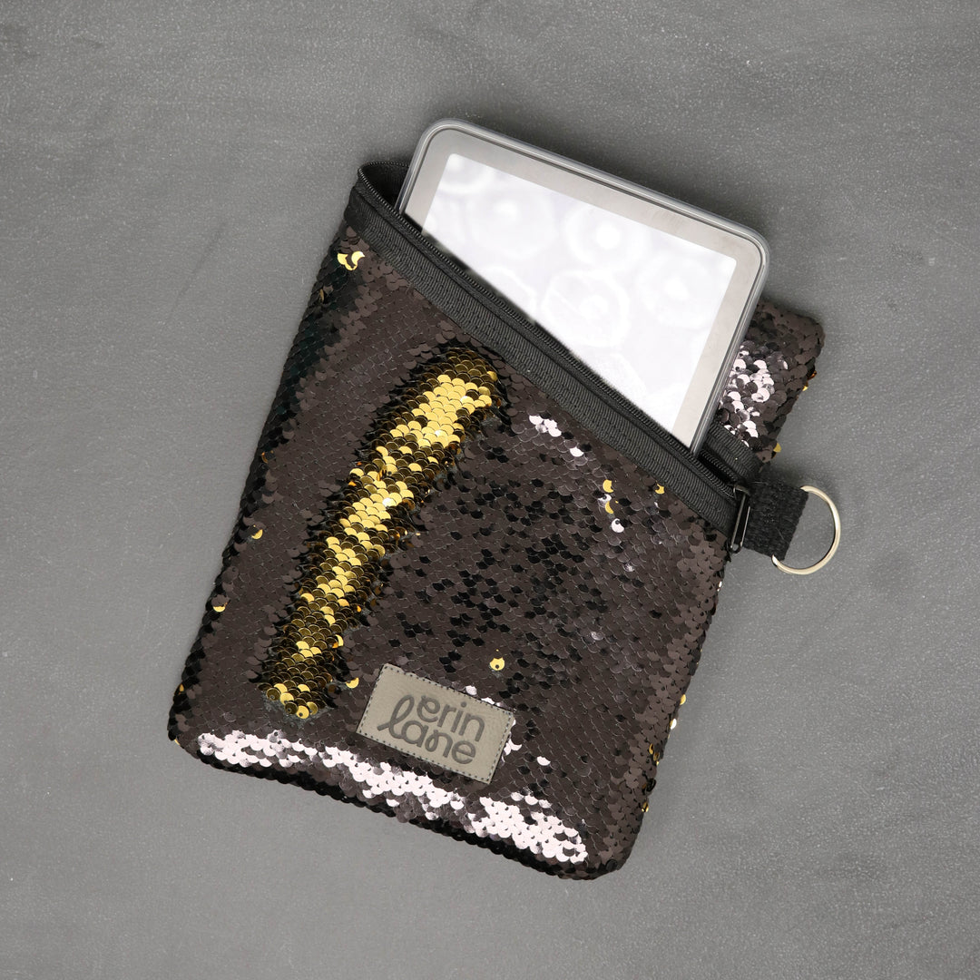 Limited Edition Book Nook E-Reader Case in Dragon Quad Sequins