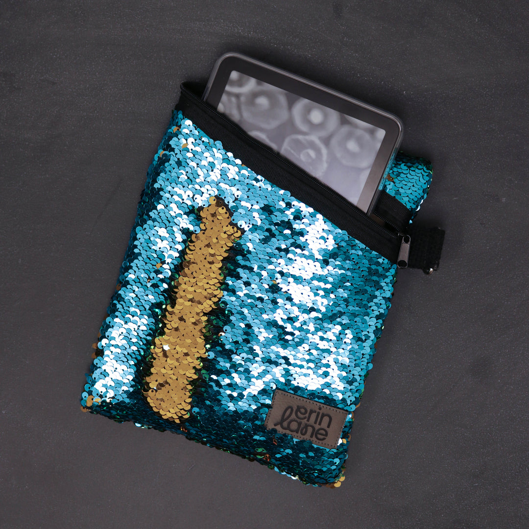 Limited Edition Book Nook E-Reader Case in Grumpy Sunshine Sequins