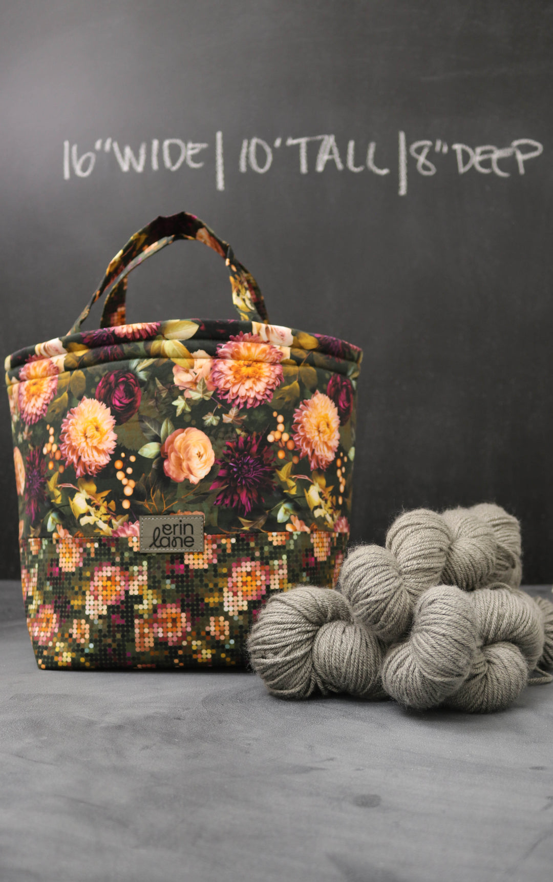 Bucket Tote Bag in Forget Me Never