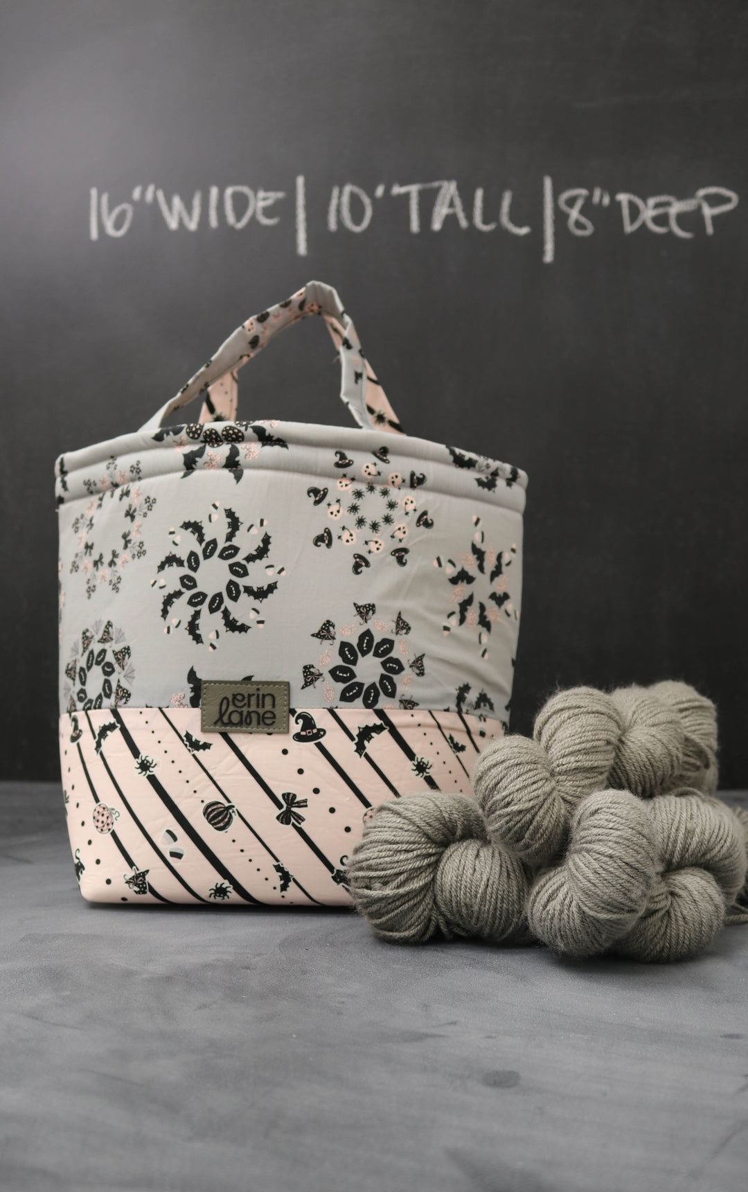 Bucket Tote Bag in Sugarplum Nightmares