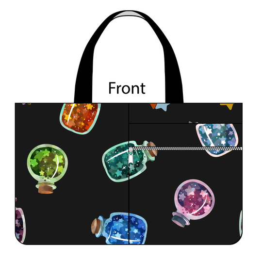 Side Kick Tote Bag in Bottle the Stars