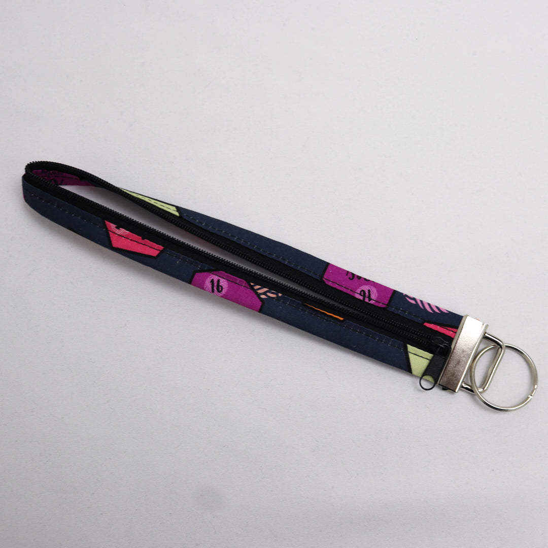 Clip and Carry Zippered Key Fob in Fiber of the Universe