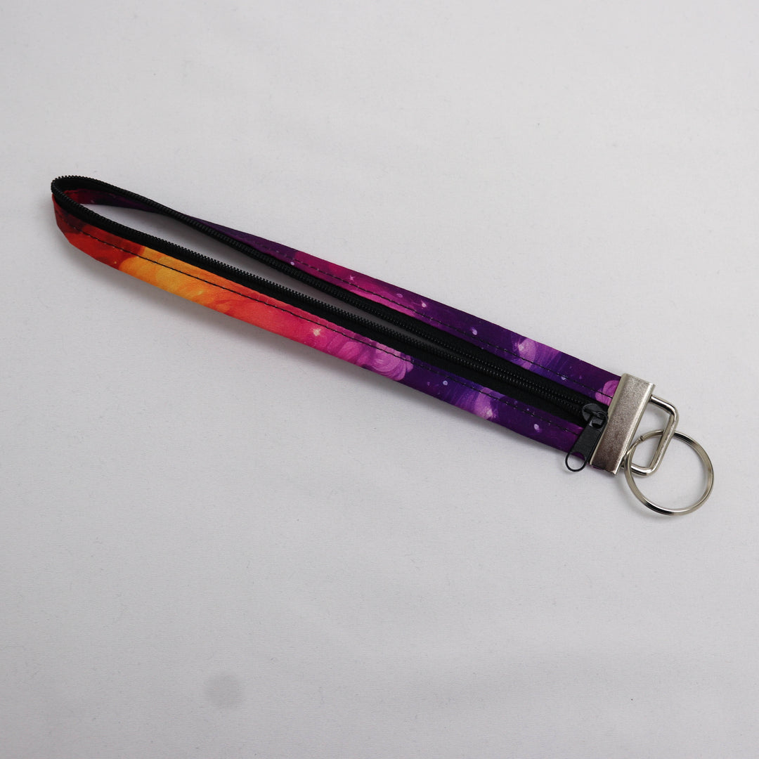 Clip and Carry Zippered Key Fob in I Can Fly Twice As High