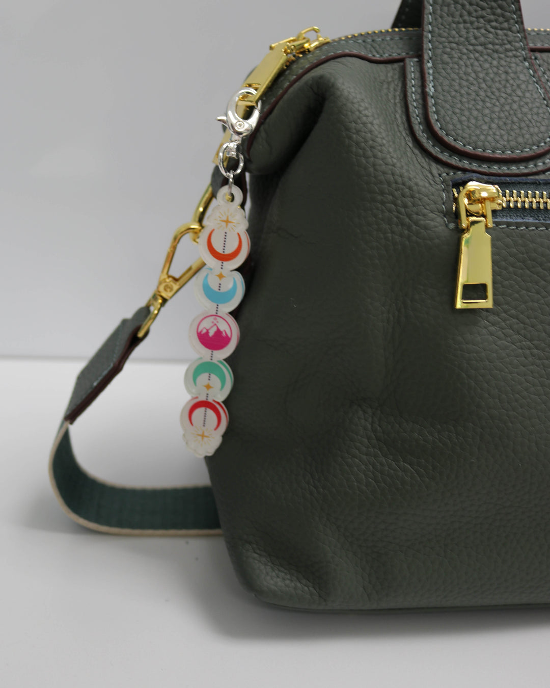 Bag Charm in Crescent Color Drops