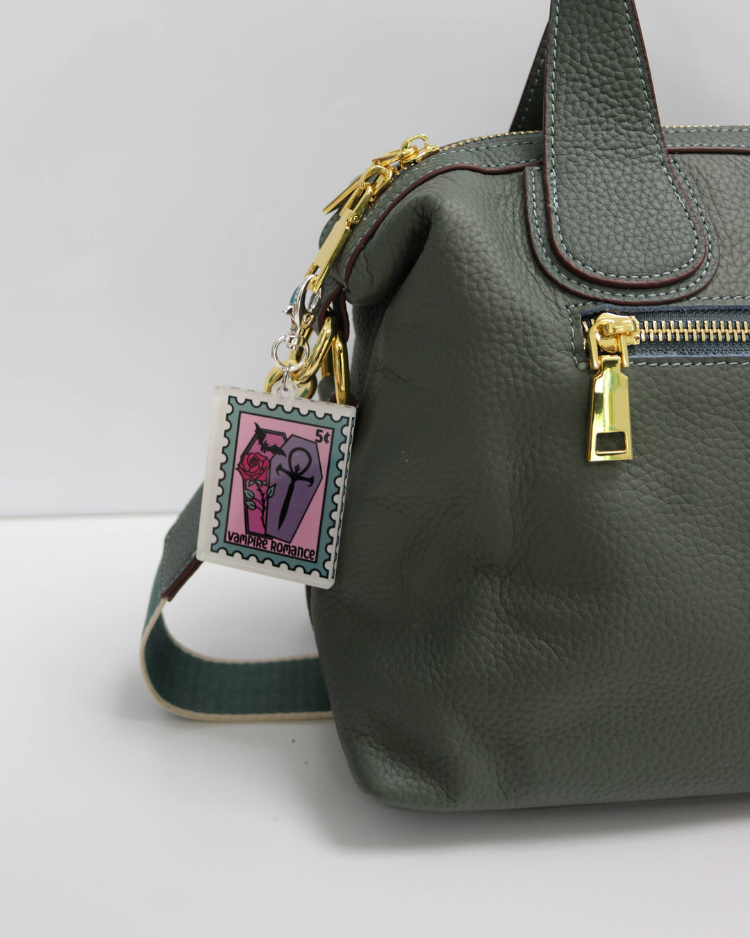 Bag Charm in Vampire Romance Stamp