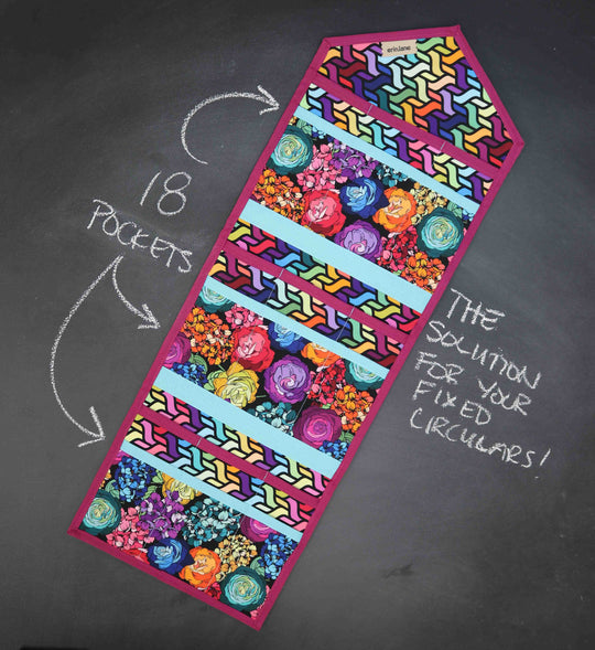 KnitPack Circular Needle Organizer in Fine Florettes