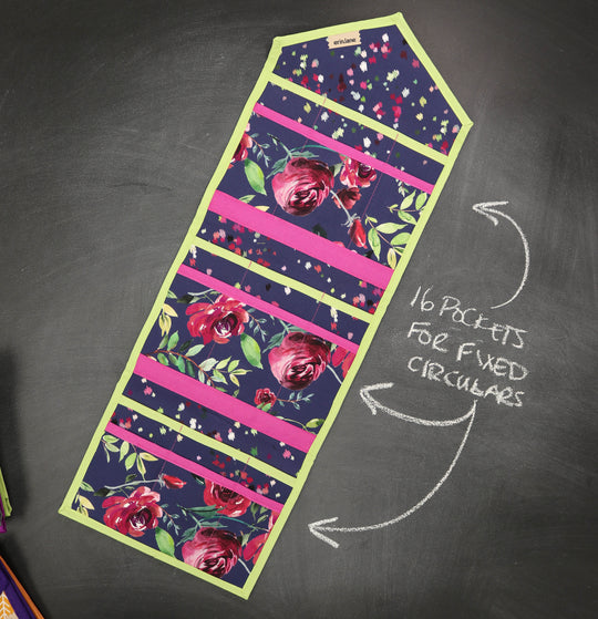 KnitPack Circular Needle Organizer in Garnet Terrace