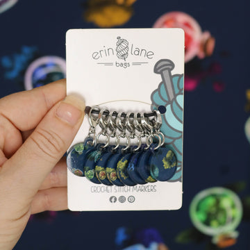 Crochet Stitch Marker Set in Catch a Falling Star