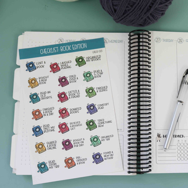 Functional Planner Stickers Book Checklist