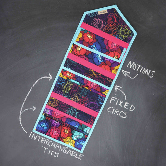 KnitPack Double Duty Interchangeable Knitting Needle Organize in Prismatic Petals