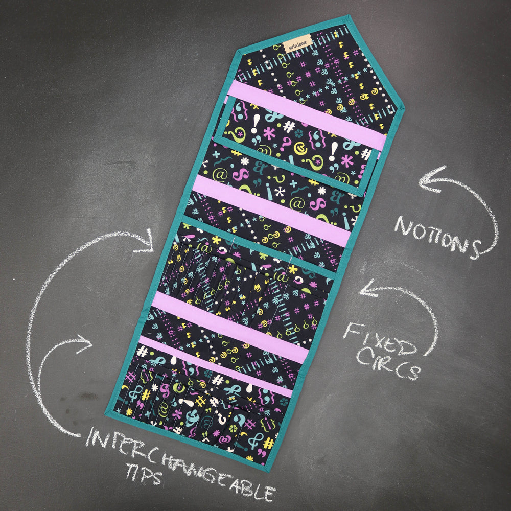 KnitPack Double Duty Interchangeable Knitting Needle Organizer in I've Got Something to Say