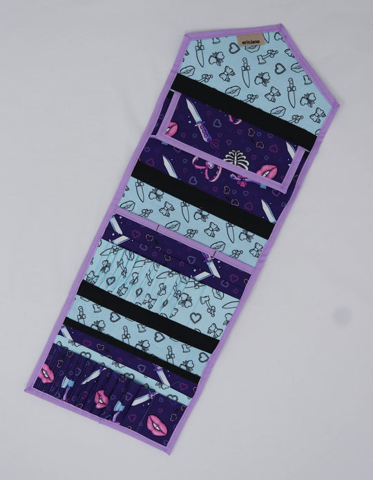 KnitPack Double Duty Interchangeable Knitting Needle Organizer  in Violent Little Thing