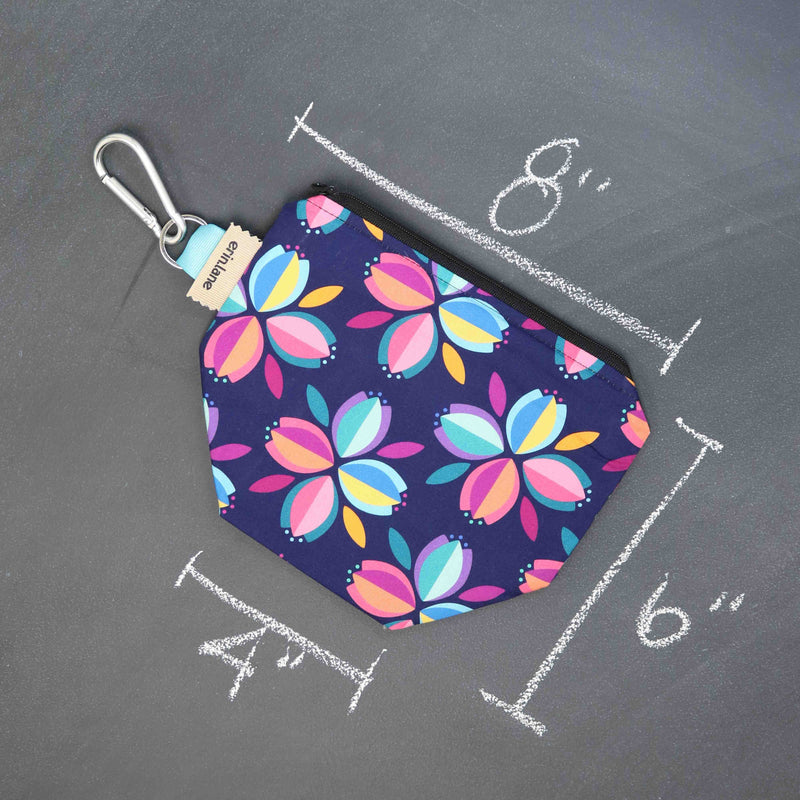 Dice Project Bag in Cardinal Blooms