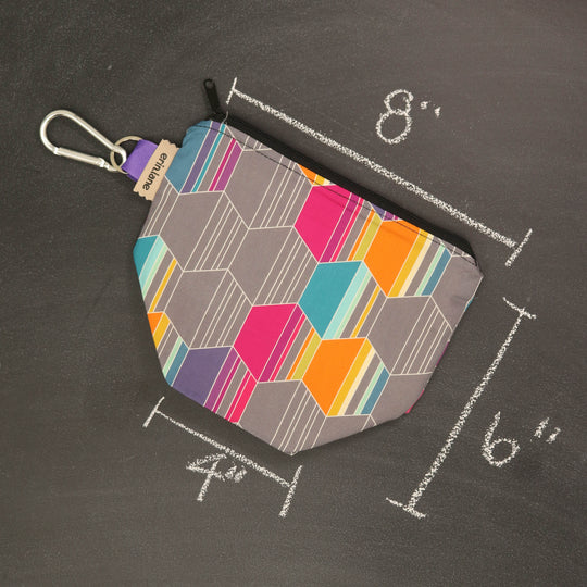 Dice Project Bag in Cobblestones in Color