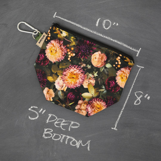 Dice A Lot Zippered Bag in Forget Me Never