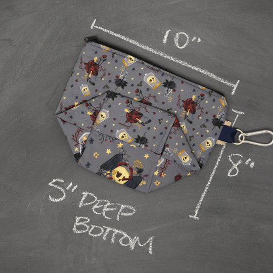 Dice A Lot Zippered Bag in Be Still My Beating Heart