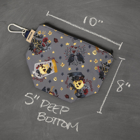 Dice A Lot Zippered Bag in Be Still My Beating Heart
