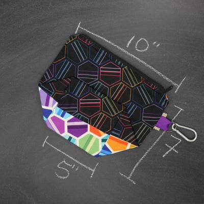 Dice A Lot Project Bag in Hexagonal Hues