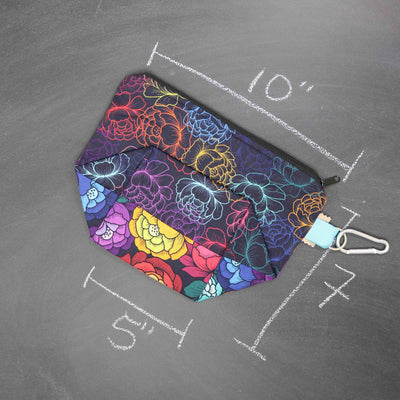 Dice A Lot Project Bag in Prismatic Petals