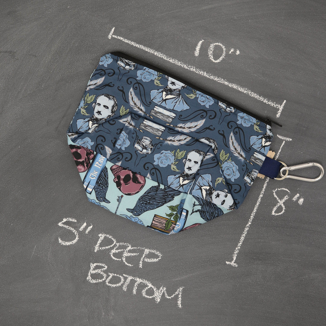 Dice A Lot Zippered Bag in The Raven