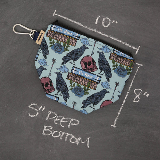 Dice A Lot Zippered Bag in The Raven