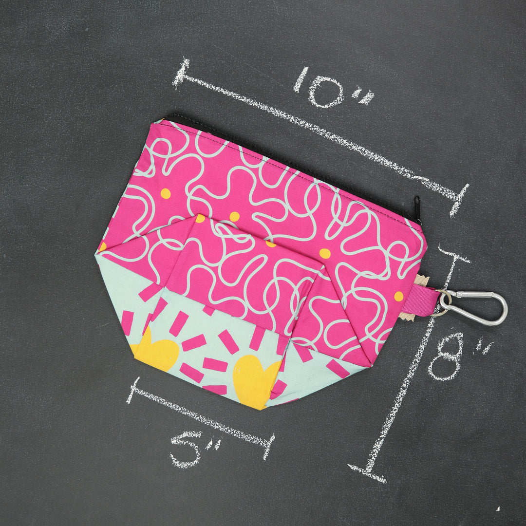 Dice A Lot Zippered Bag in Beach Read