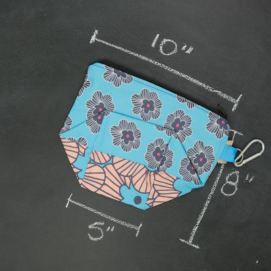 Dice A Lot Zippered Bag in High Dive