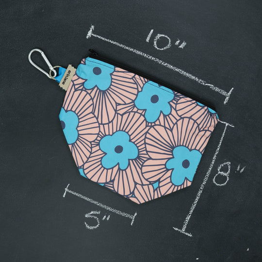 Dice A Lot Zippered Bag in High Dive