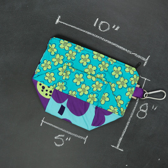 Dice A Lot Zippered Bag in Taking the Plunge