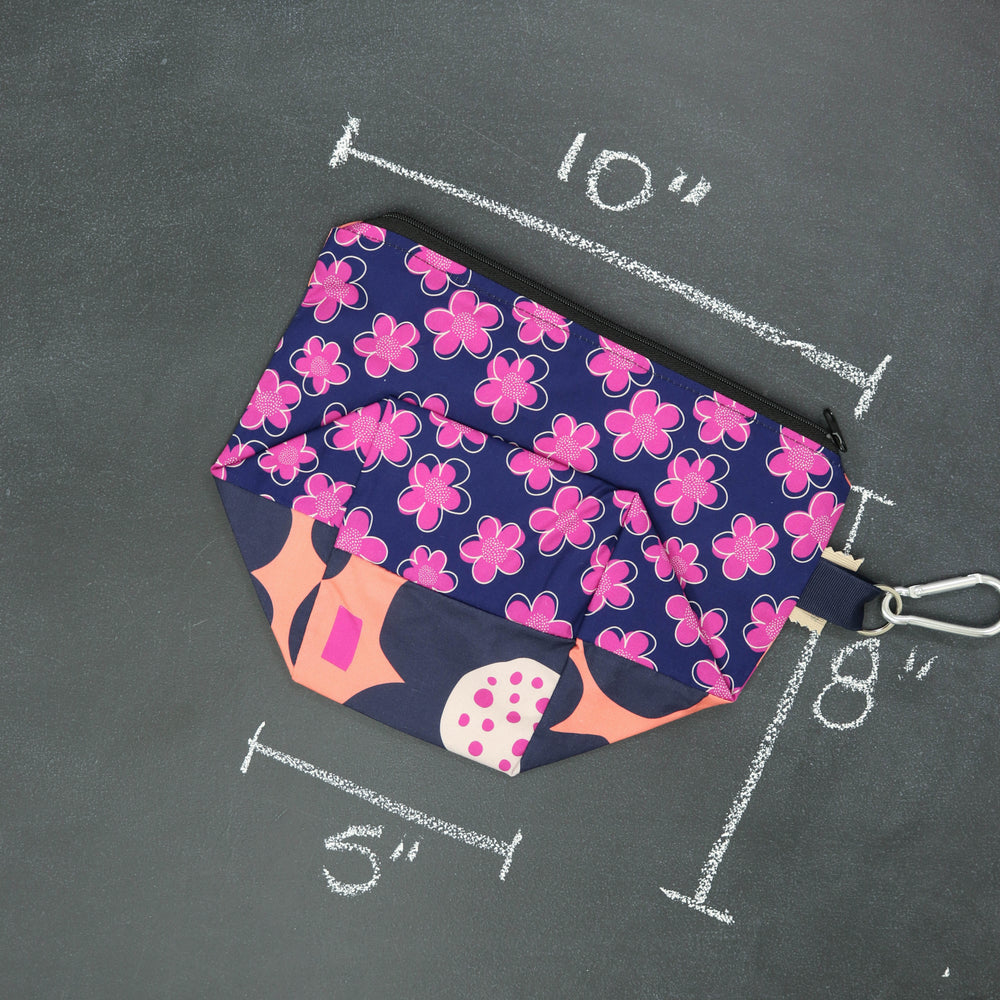 Dice A Lot Zippered Bag in Catch a Wave