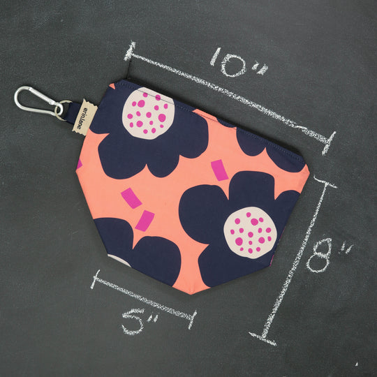 Dice A Lot Zippered Bag in Catch a Wave