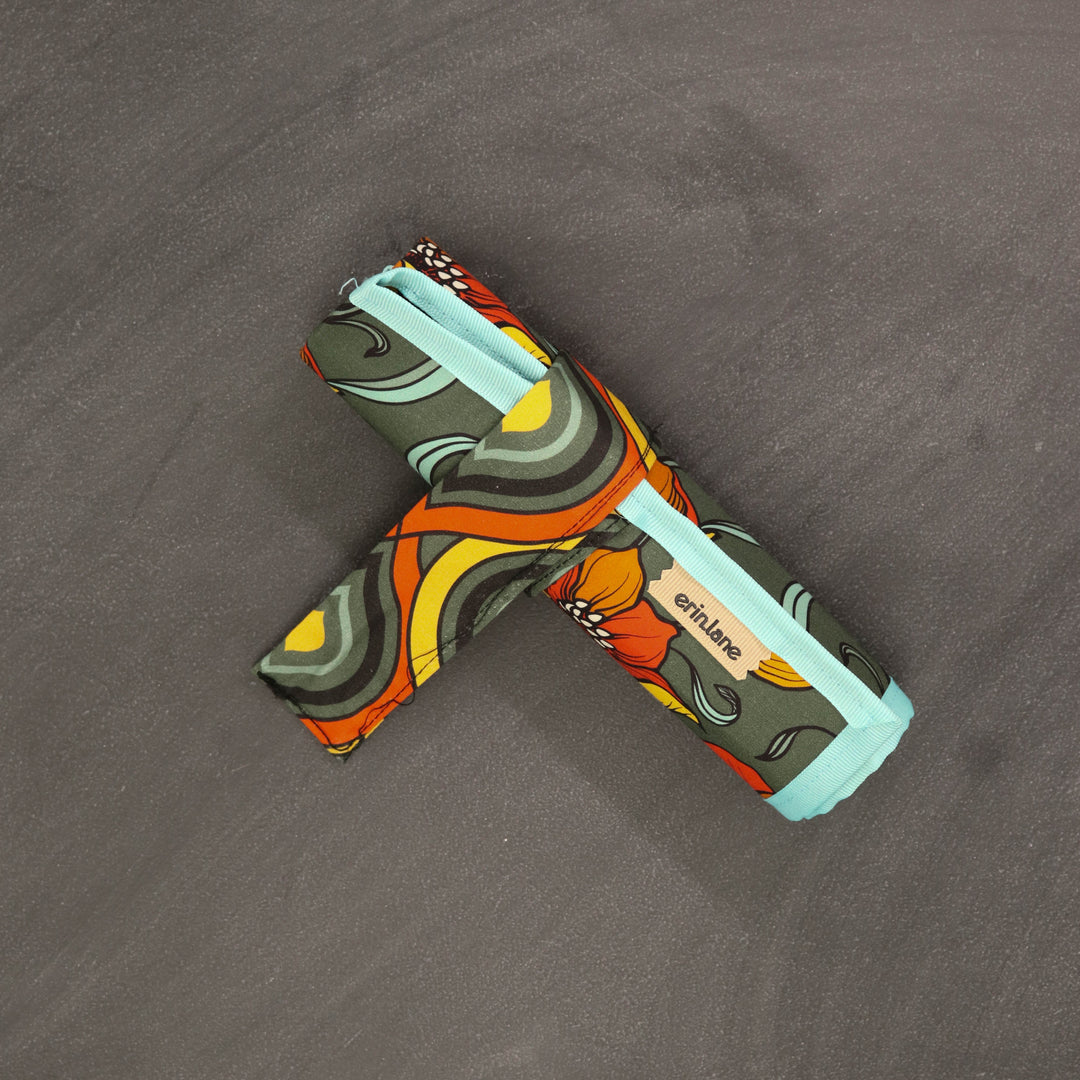 KnitPack DPN/Crochet Hook Organizer in Fire Flowers