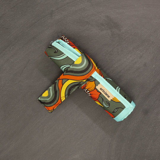 KnitPack DPN/Crochet Hook Organizer in Fire Flowers