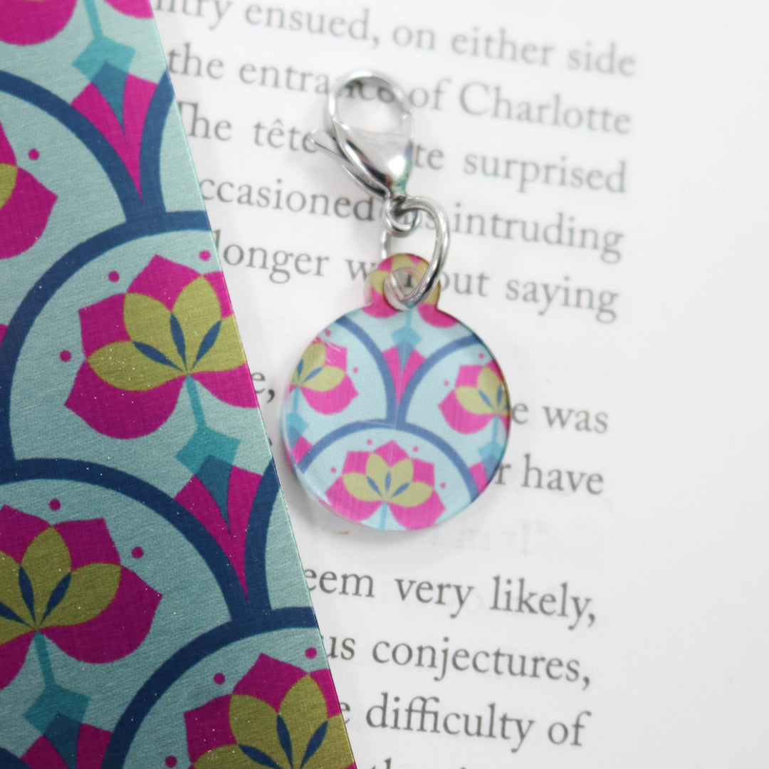 Dot Charm Bag and Bookmark Embellishment