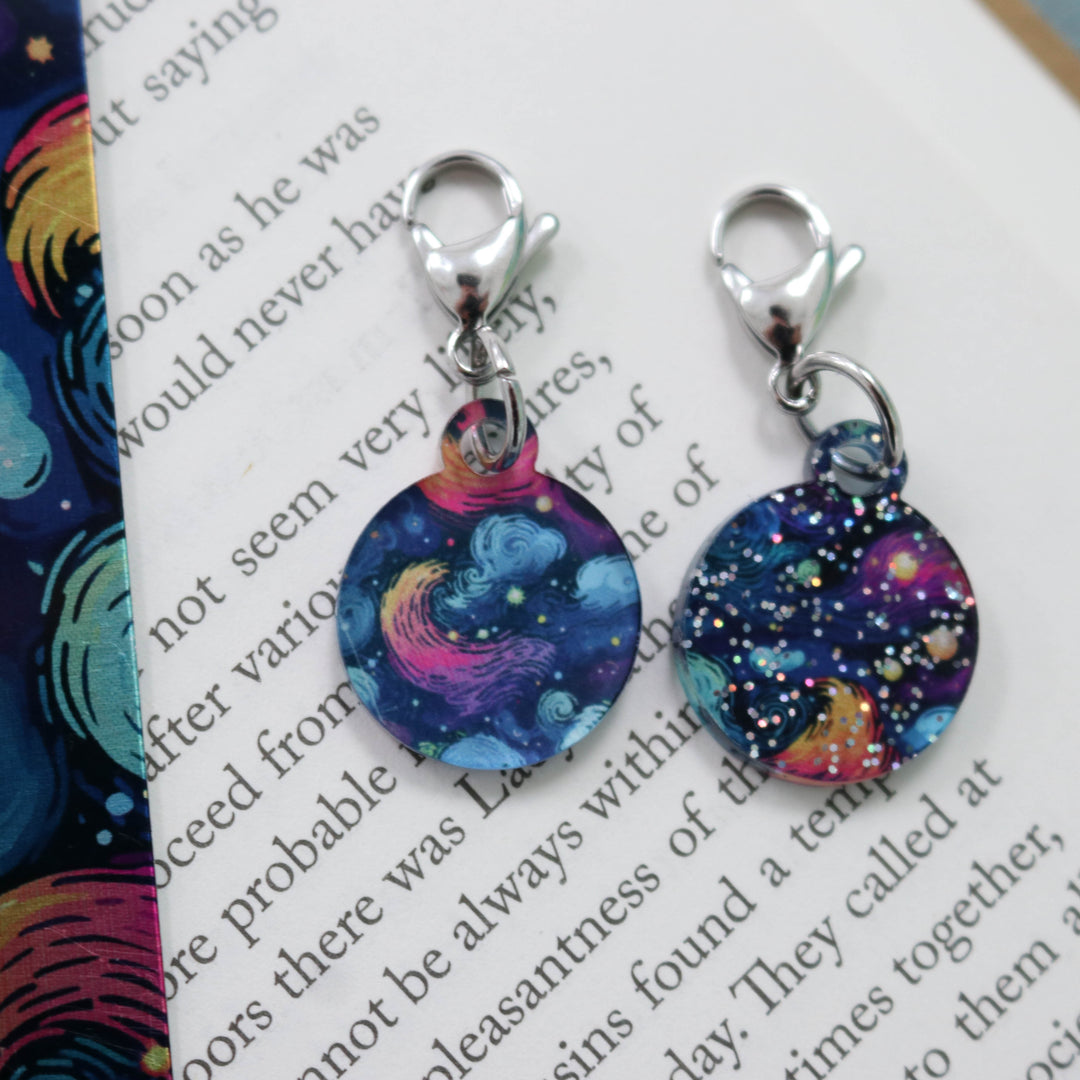 Dot Charm Bag and Bookmark Embellishment