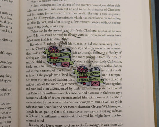 Acrylic Earrings in Most Likely to beliueve in Second Chances