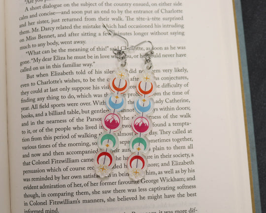 Acrylic Earrings in Crescent Color Drops