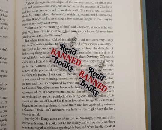 Acrylic Earrings in Read Banned Books