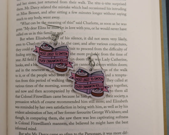 Acrylic Earrings in Most Likely to Swoon Over Cinnamon Rolls